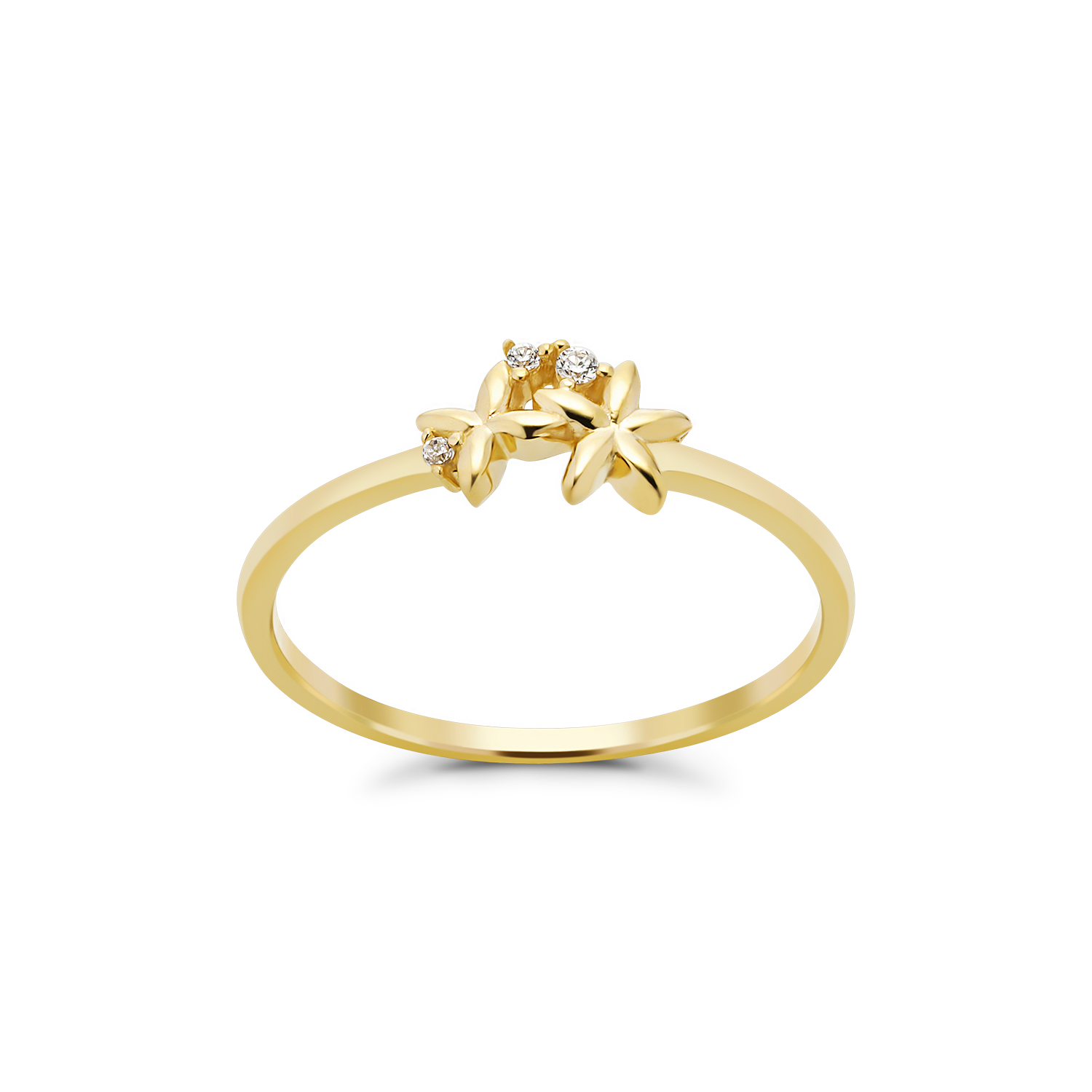 Nhẫn Nữ Vàng Tây 14k NLF437 Huy Thanh Jewelry
