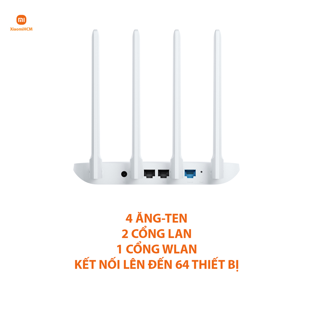 Bộ phát Wifi Xiaomi Mi Router 4C - Hàng Chính Hãng Digiworld