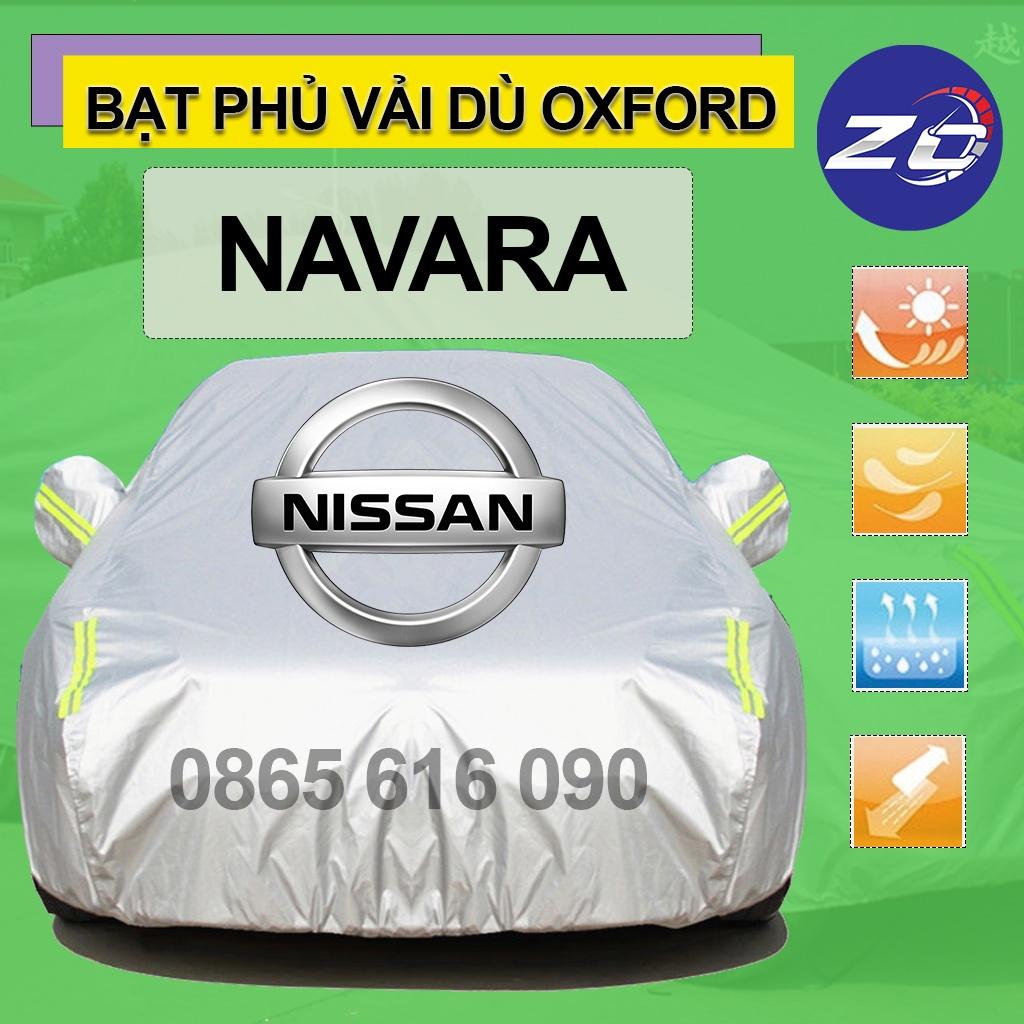 Bạt trùm xe ô tô bán tải NISSAN NAVARA vải dù oxford cao cấp áo trùm che phủ xe hơi, bạc phủ xe hơi oto