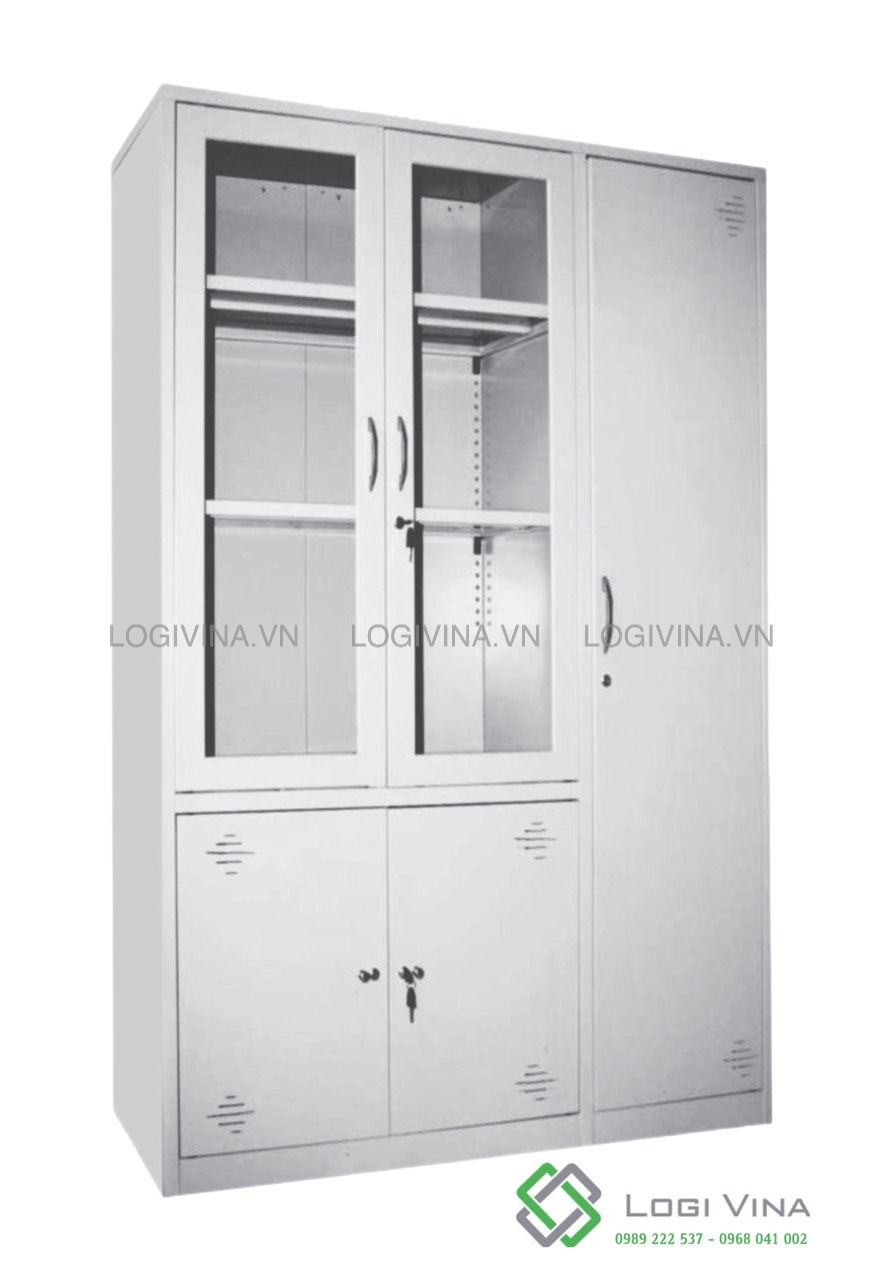 Tủ Hồ Sơ Văn Phòng 3 Cánh 03VP-3CM, Tủ Sắt Sơn Tĩnh Điện Cao Cấp