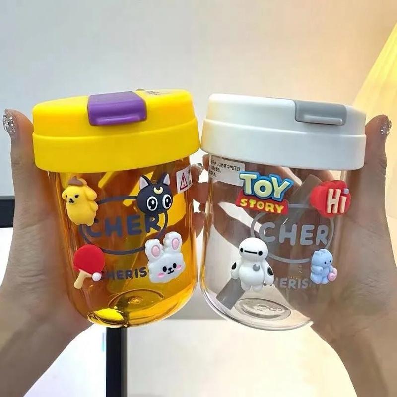 Cốc Uống Cà Phê Kèm Miếng Dán 3D Dung Tích 300Ml