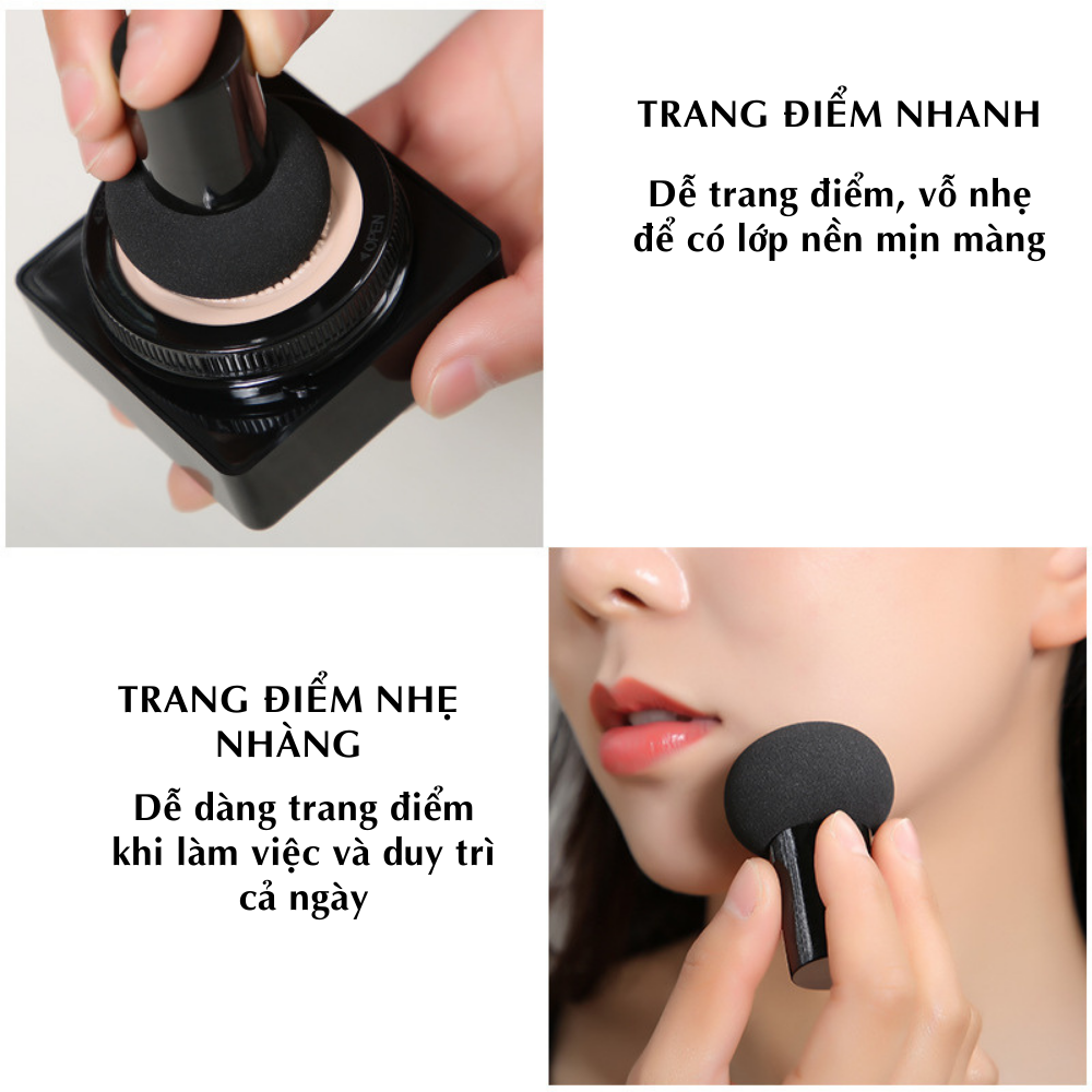 Phấn nước che khuyết điểm BB Cushion Boorui : Che phủ make up hoàn hảo, trang điểm chuyên nghiệp, da mịn màng tự nhiên