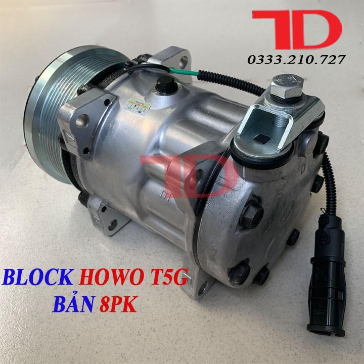 Block lạnh xe tải Howo T5G bản 8PK 6 Piston