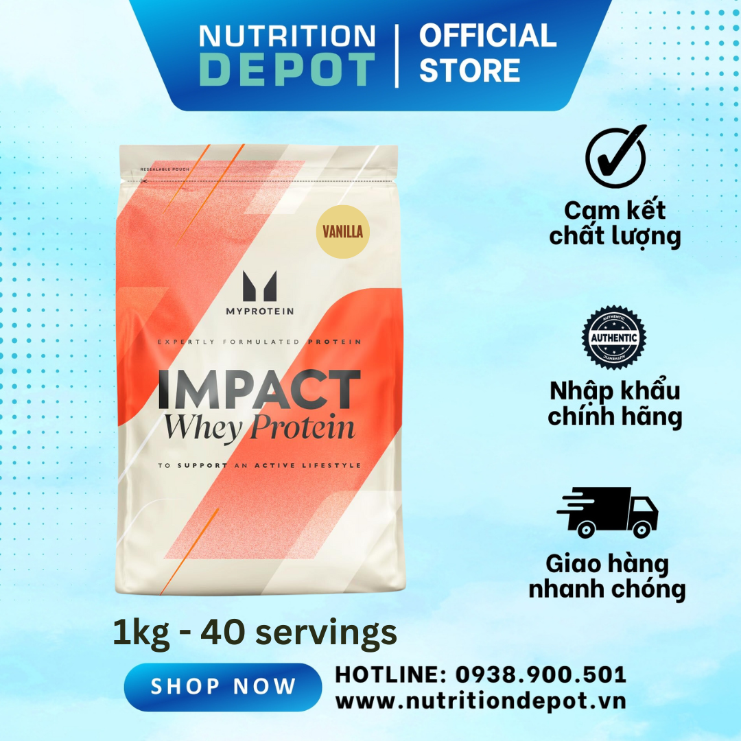 Sữa Tăng Cơ Impact Whey Protein Myprotein 1Kg - Nutrition Depot - Vani