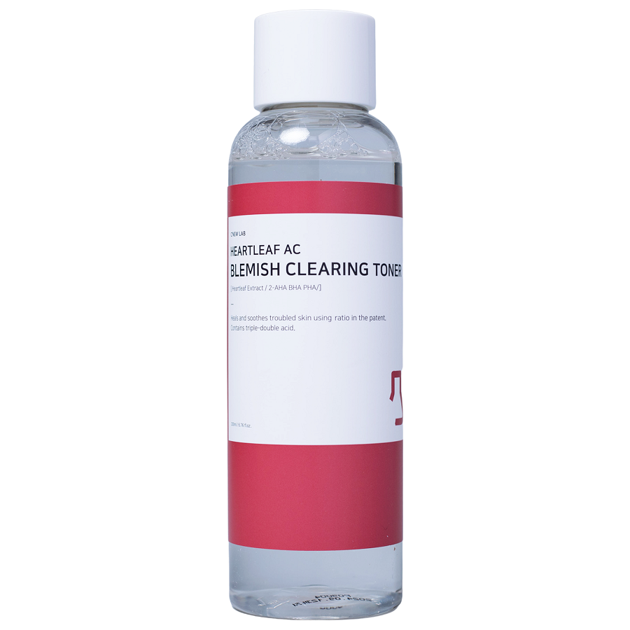 Toner Làm Sạch Và Ngăn Ngừa Mụn Heartleaf Ac Blemish Clearing Toner C'NEW LAB Giúp Làm Mờ Vết Nám 200ml