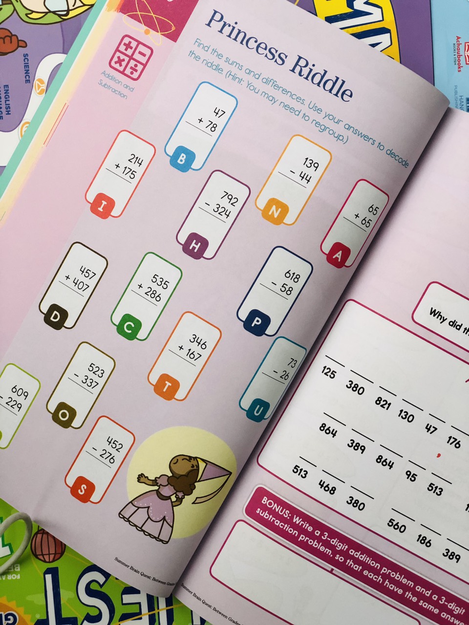 Sách summer brain quest 3&4 phát triển tư duy iq cho bé - in màu