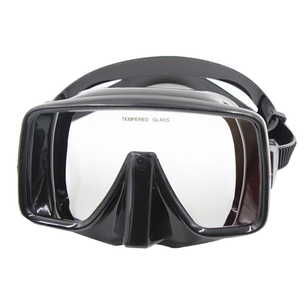 Adults Anti-Fog Silicone Mask Scuba Diving Snorkeling Goggles Glasses