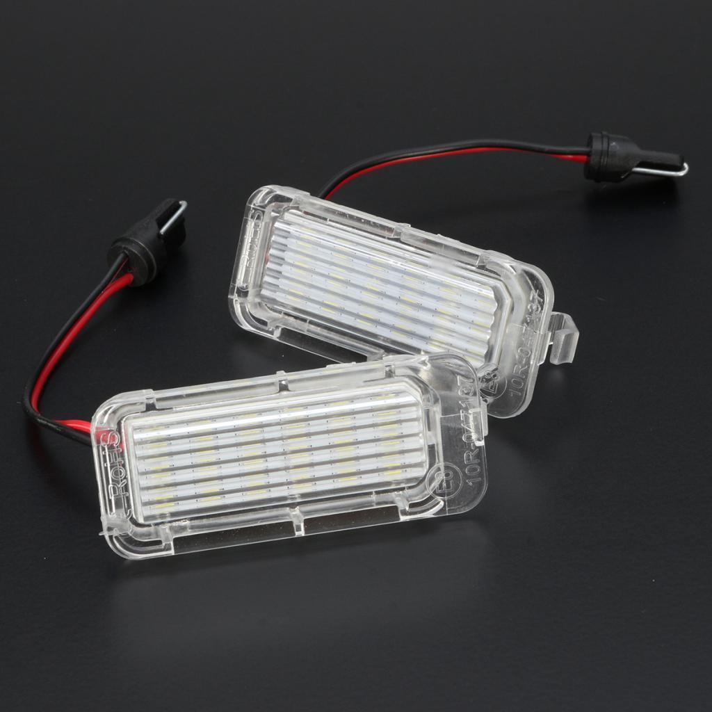 2 Pieces White 18LED License Number Plate Lights