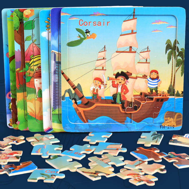 Đồ chơi tranh xếp hình 20 miếng puzzle cho bé - Đồ chơi thông minh trẻ em