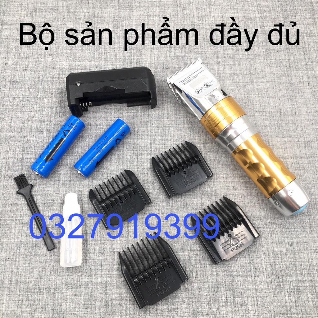 Tông đơ cắt tóc 2 pin cao cấp HUAERBO F10