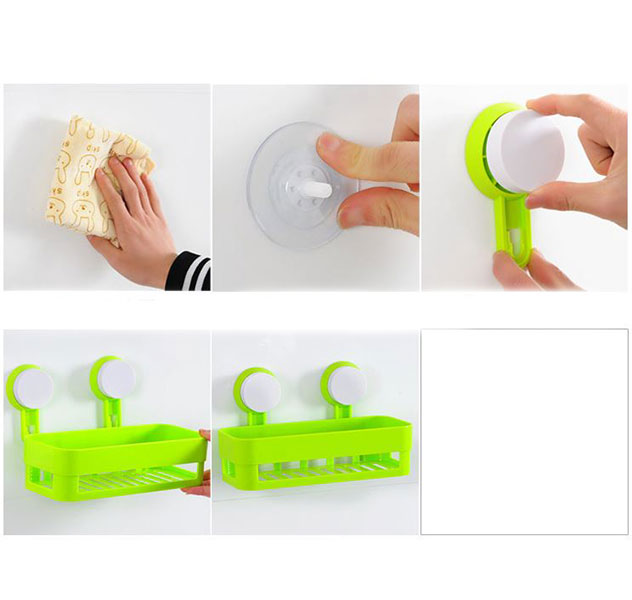 Combo 2 Kệ Ngang Treo Hít Tường Đựng Đồ Tiện Dụng