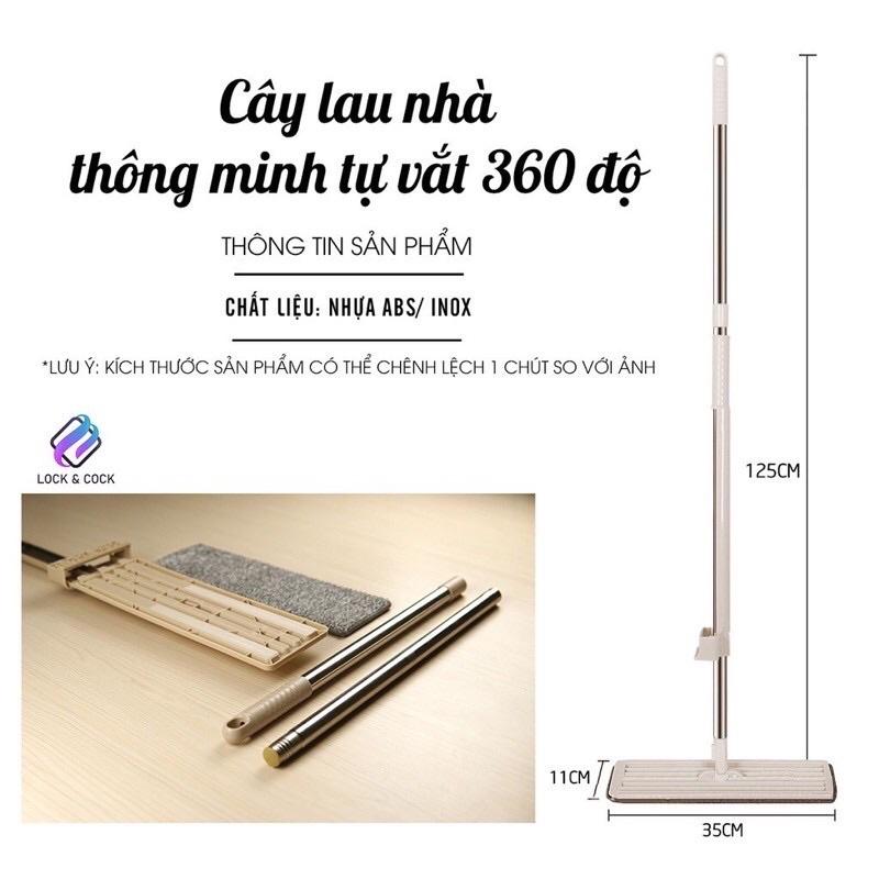 Cây chổi lau nhà phun sương thông minh tiện dụng xoay 360 độ mẫu mới 2021