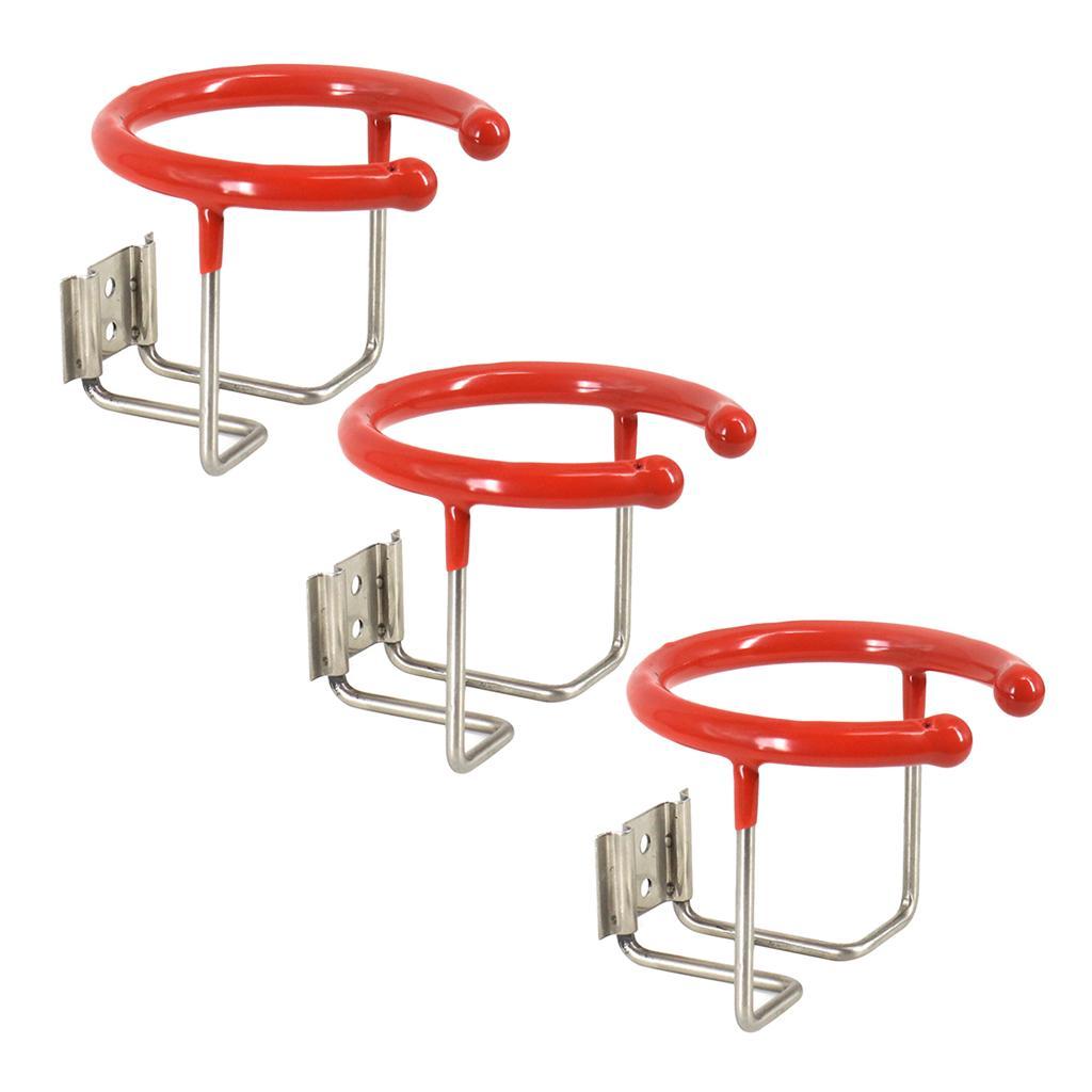 3x Universal Stainless Boat Cup Drink Holder For Marine Yacht Truck Rv