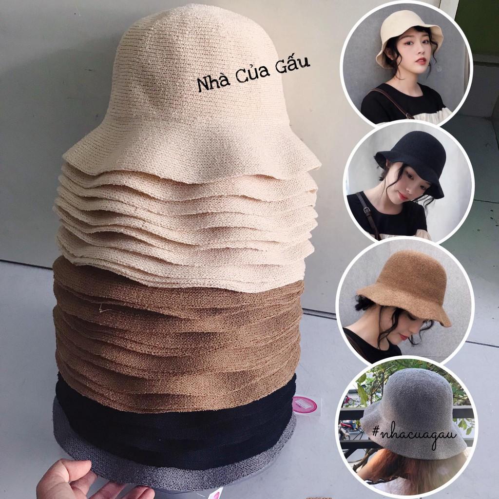 Nón cói ulzzang vành lượn sóng
