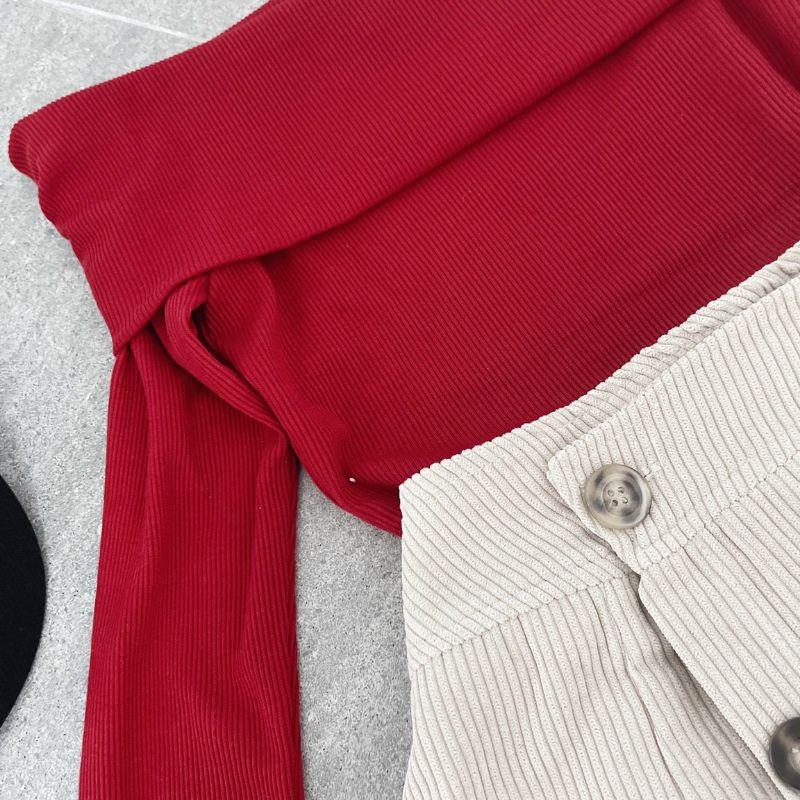 SET ÁO GÂN BẸT VAI CHÂN VÁY