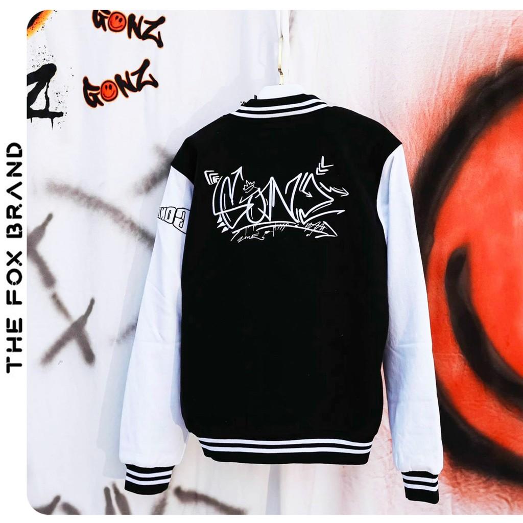 Áo khoác dù bomber 2 lớp dáng unisex nam nữ form rộng phong cách ulzzang in chữ G