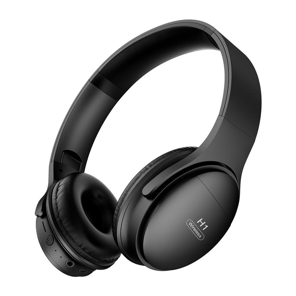 Over Ear Wireless Headphones Deep Bass Noise Cancelling Headset with Mic Red