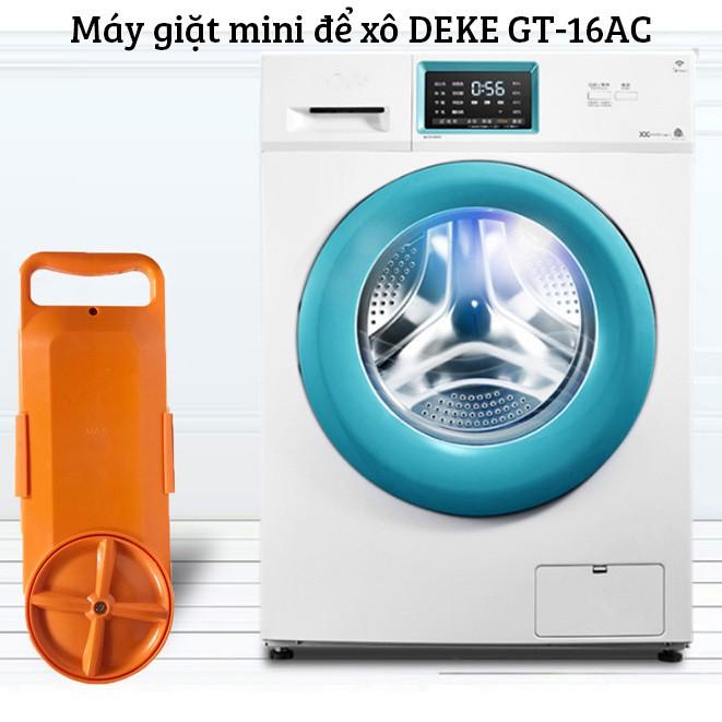 (Tặng bột giặt) Máy giặt mini kẹp xô GT-16AC tiết kiệm điện có hẹn giờ và đảo chiều siêu tiện lợi