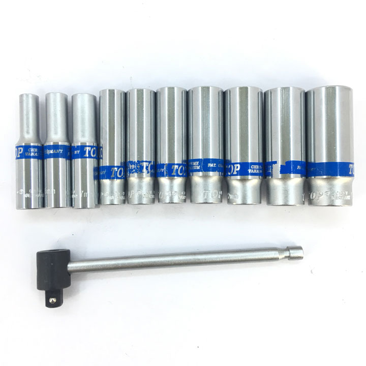 Bộ Tuýp Khẩu 11 Chi Tiết 1/4" Dạng Trượt 5-14mm