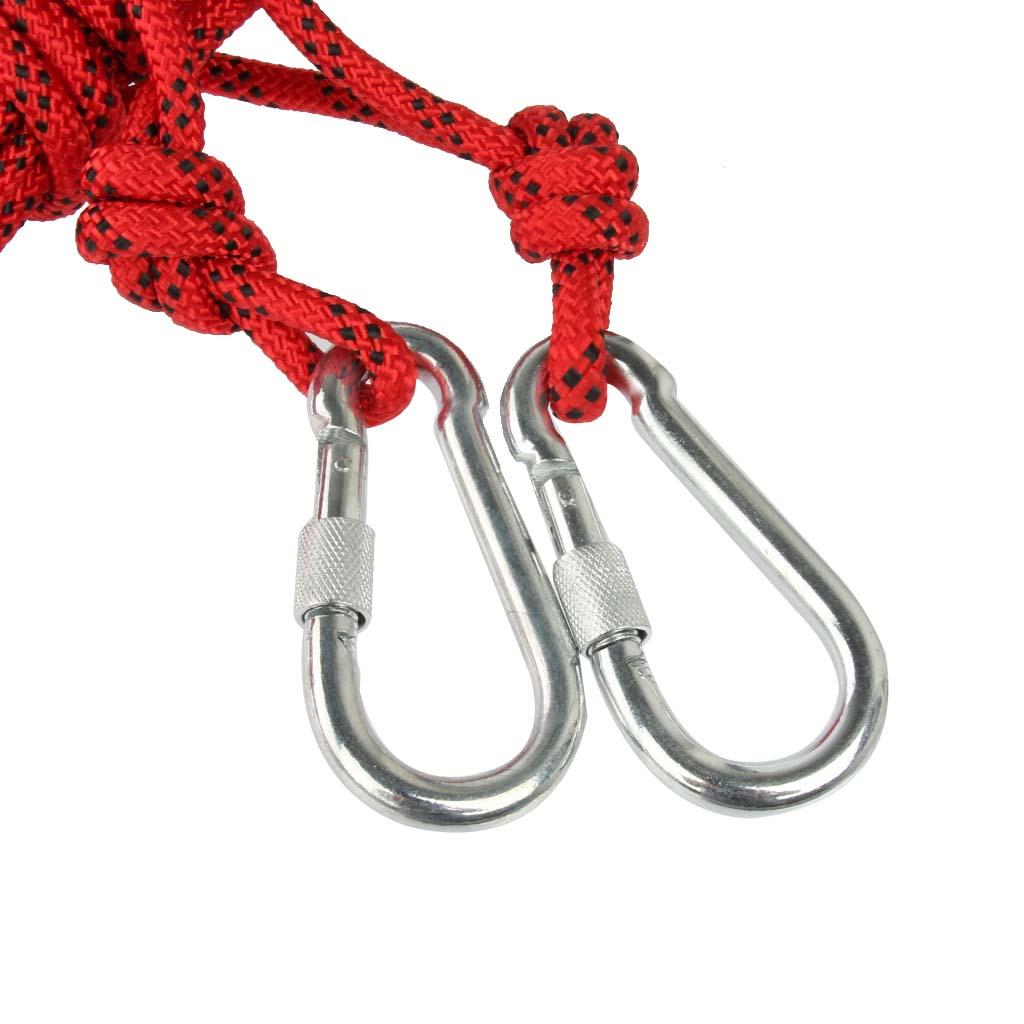 10M 8mm Outdoor Rock Climbing Rope Rescue Rappelling Safety Rope Red