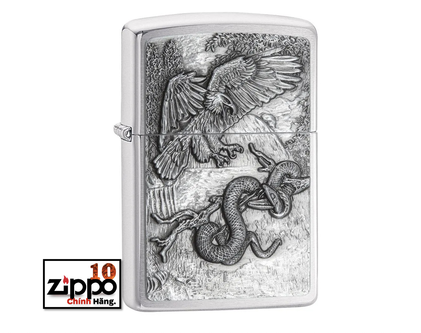 Bật lửa Zippo 29637 Eagle vs. Snake - Chính hãng 100%