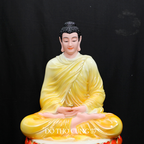 TƯỢNG BỔN SƯ THÍCH CA ÁO VÀNG NGỒI TÒA SEN