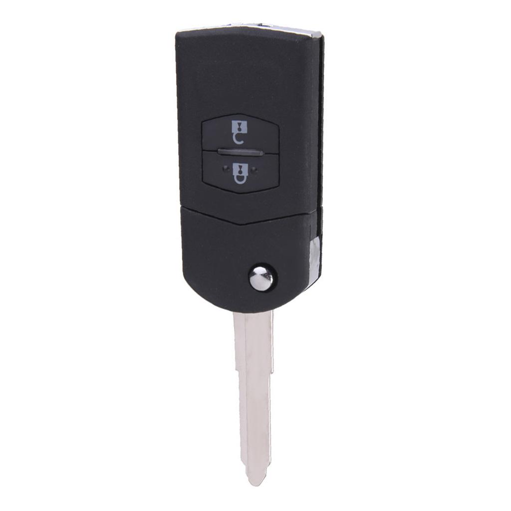 2 BUTTONS COVER / Key Shell Case for 3 5 6 Remote Key Case Black Color