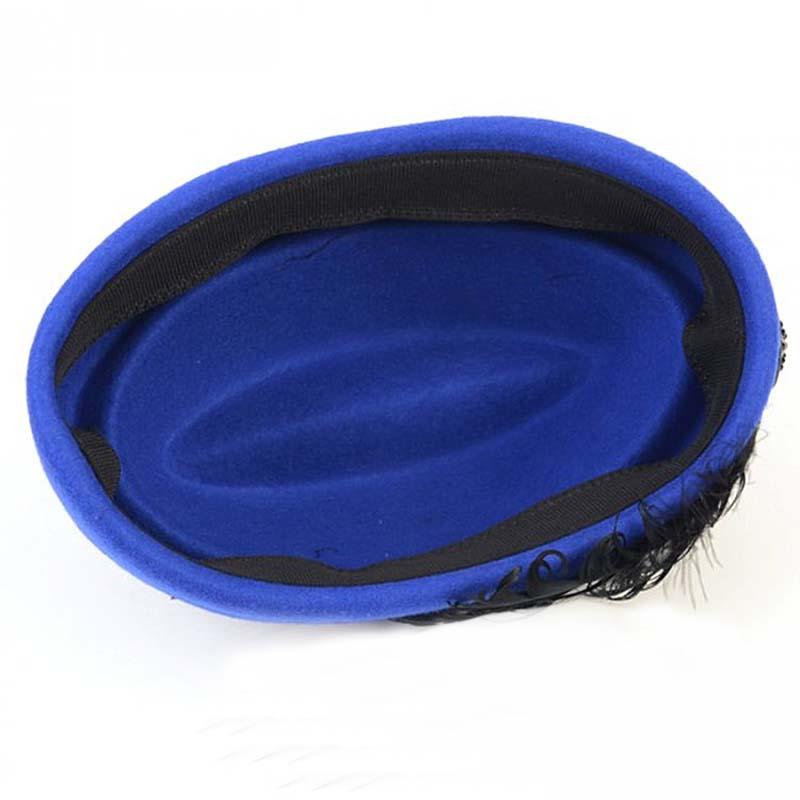 Fibonacci Fedoras Thời Trang Vintage Len Nỉ Nữ Thanh Lịch Mũ Nồi Lông Tiếp Viên Vành Tròn Fedora Giáo Hội Nữ Chính Thức Mũ Lưỡi Trai