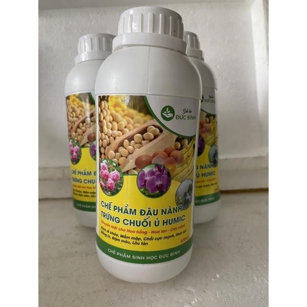 Chế phẩm đậu nành trứng chuối ủ Humic chai 500ml