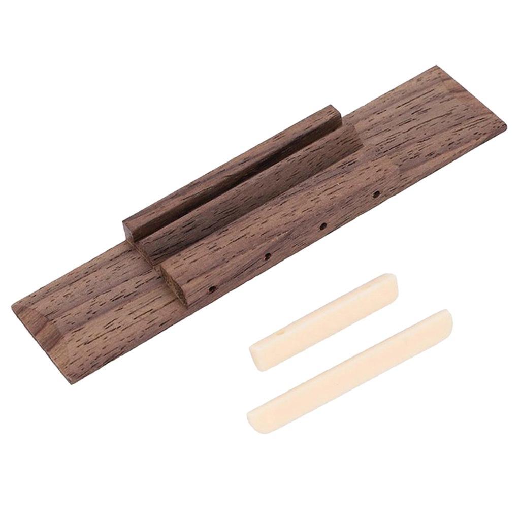 Ukulele Rosewood Bridge & Nut and Saddle Slotted for Guitar Ukulele