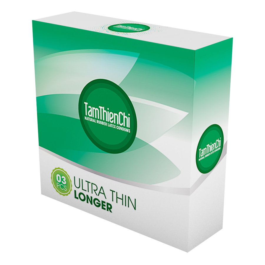 Bao Cao Su Tâm Thiện Chí Ultra Thin Longer (Hộp 3 Cái)