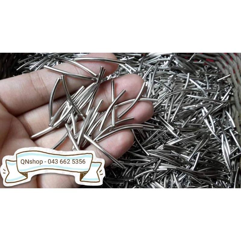 20 cái Charm ống cong trơn 25x1.5mm