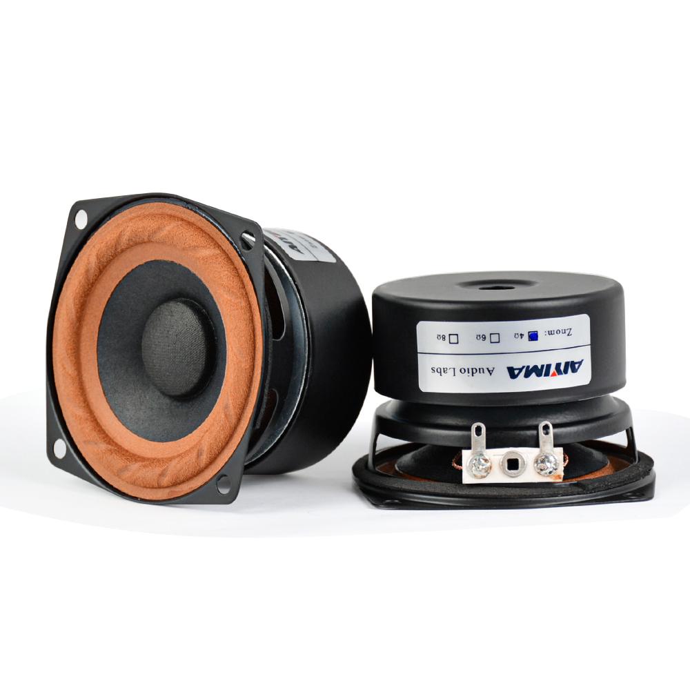 AIYIMA 2.5 inch 15W Loa di động Audio 4ohm 8ohm Full Range Hifi Bass Mini Loa DIY cho Nhà hát tại nhà 2PCS Color: 8 Ohm