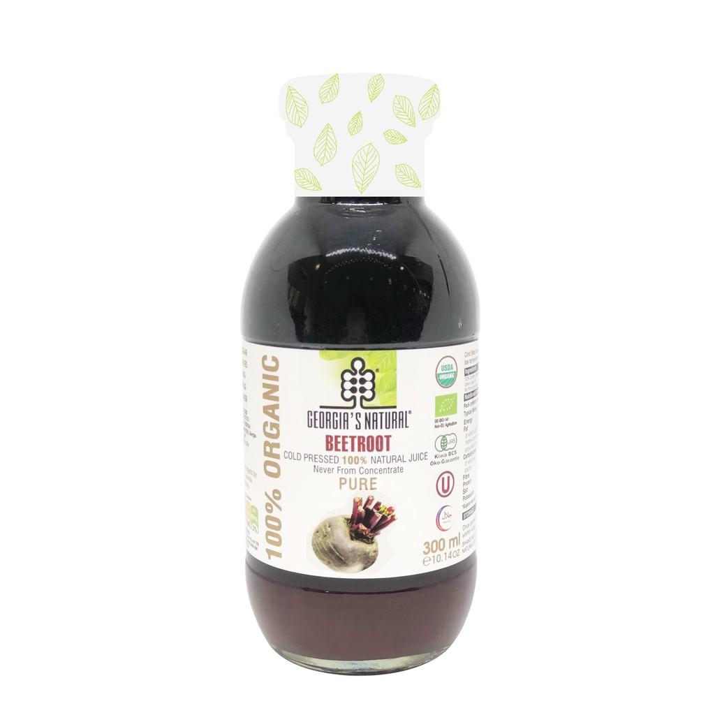 Nước Ép Củ Dền Đỏ Hữu Cơ 100% Beetroot Georgia's Natural - ORGANIC Pure Red Beetroot 300ml