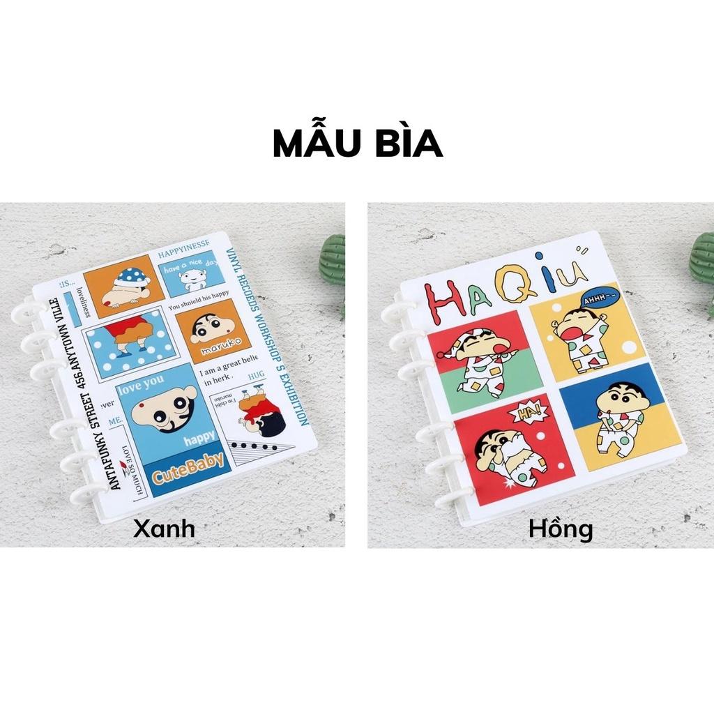 Album ảnh 6x9 đựng 160 ảnh bìa nhựa hình Shin cậu bé bút chì , để 200 ảnh bìa nhựa sắc màu Tú Vy Studio