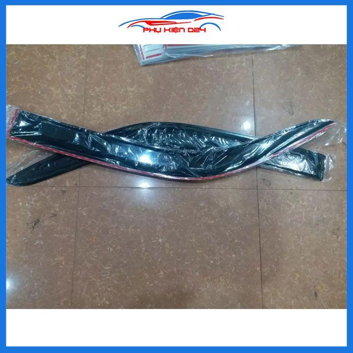 Vè che mưa ô tô Toyota Hiace 2007-2016 Vè Đen, nhựa ABS cao cấp chắn mưa, cản bụi, trang trí xe hơi
