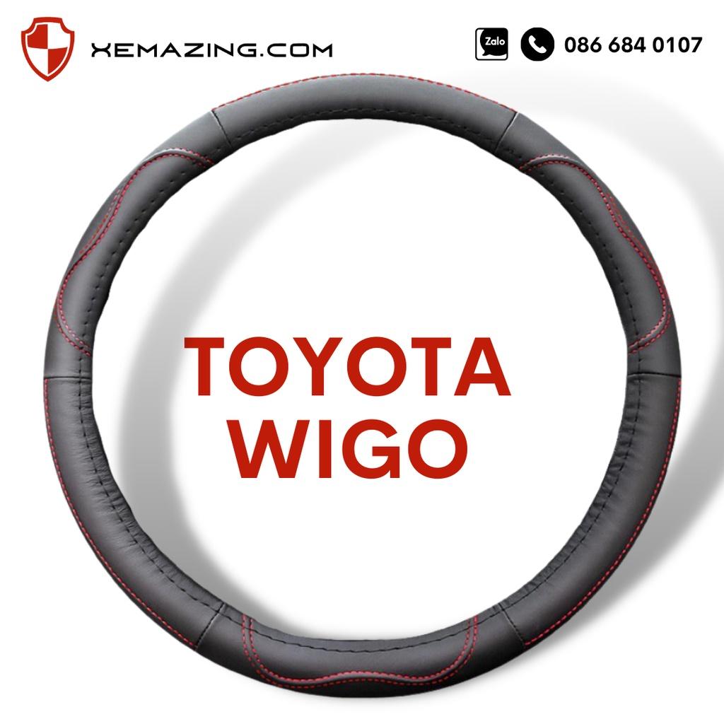 Bọc Vô Lăng ô tô TOYOTA WIGO | Bọc Volang XEMAZING cao cấp