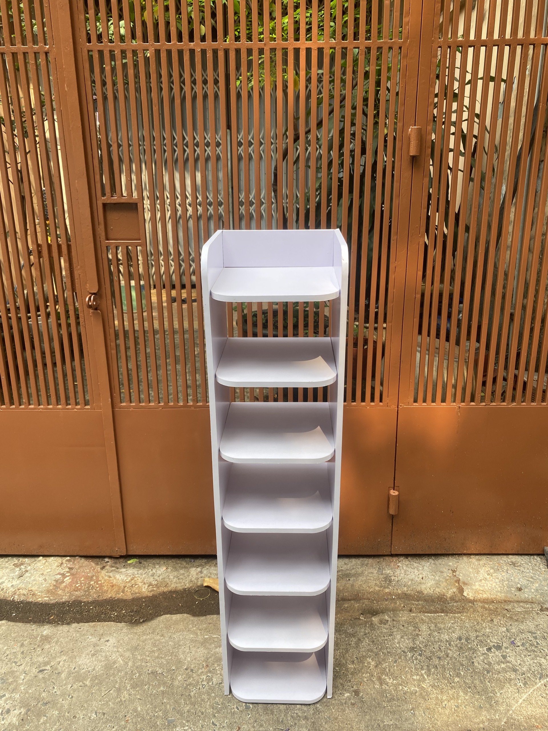 Kệ giày gỗ - kệ giày đa năng 7 TẦNG TRẮNG