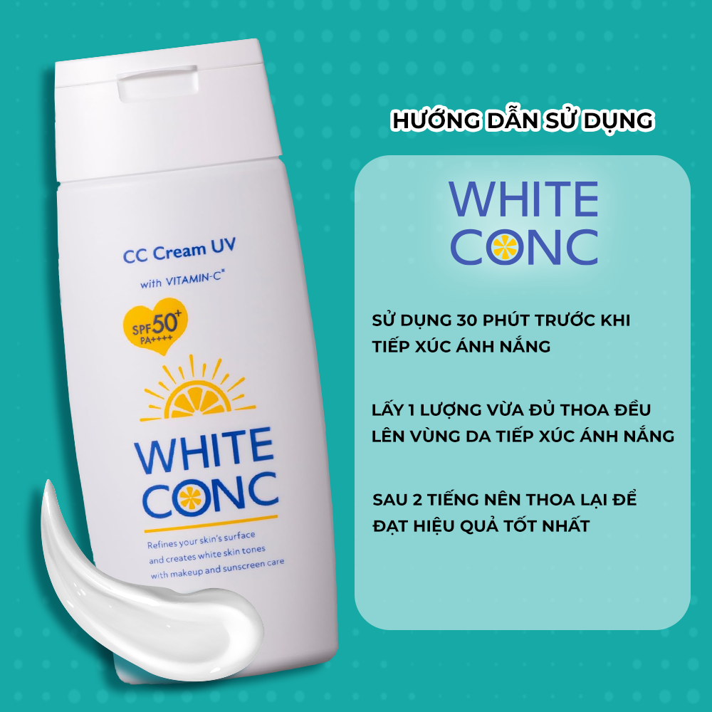 Kem Chống Nắng Dưỡng Trắng Da White Conc White CC UV2 (Cream) 75G