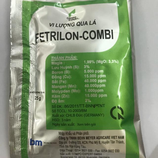 Phân bón lá vi lượng nhập khẩu cao cấp FETRILON COMBI gói to 25g