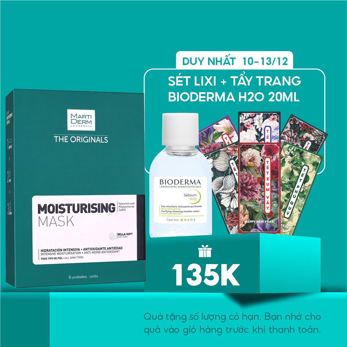 Các Loại Mặt Nạ Cấp Ẩm Chuyên Sâu, Chống Lão Hóa, Phục Hồi Da Image Skincare, Martiderm, Skinculure Gel Mask - 1 Hộp Mask Martiderm 10 Miếng