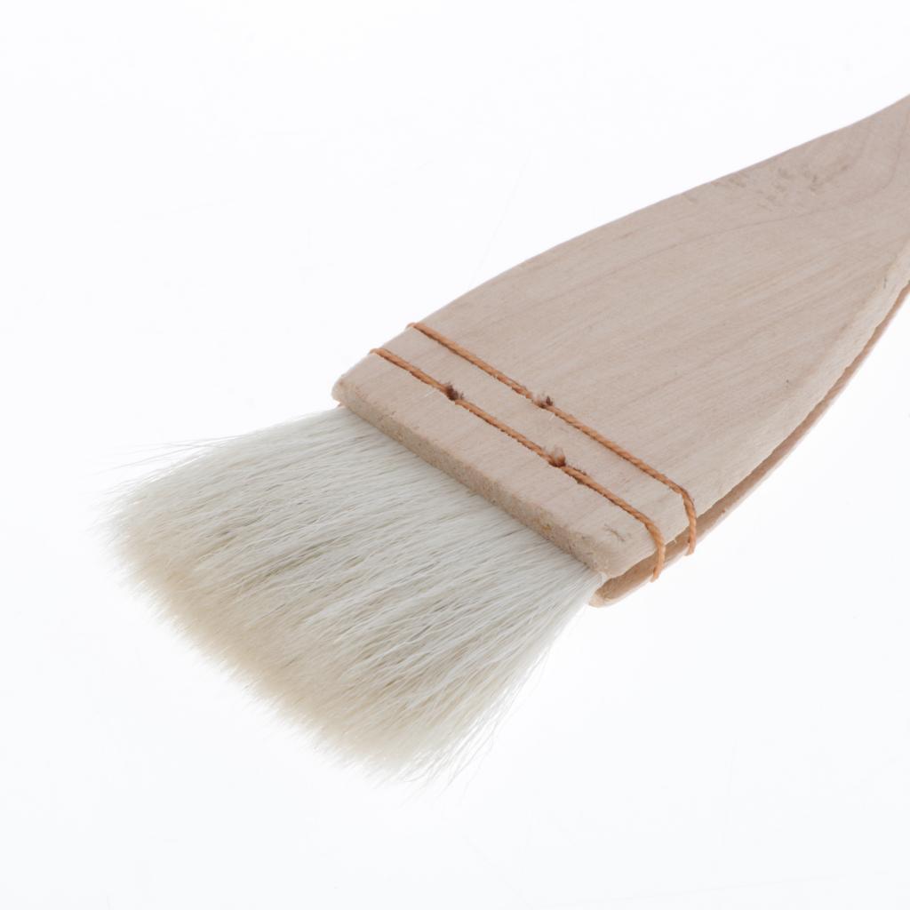 Brushes Flat Pointed Brushes Long Wood Handle for Wall Painting 2inch