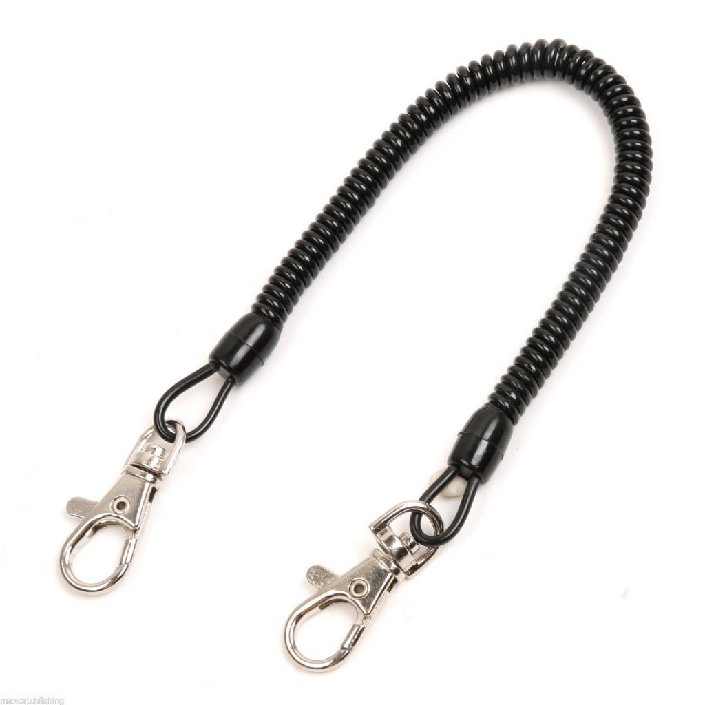 Elastic Fishing Lanyard Quick Release Holder And Mini Pin-on Retractor