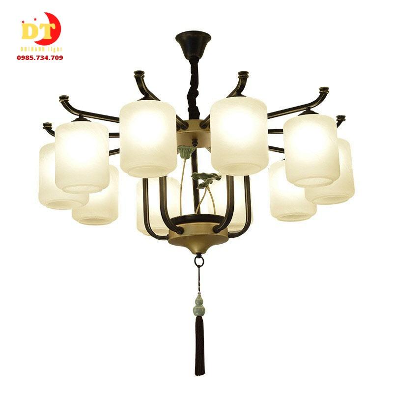 Đèn chùm 12 tay phong cách bắc âu hiện đại phòng khách DQM