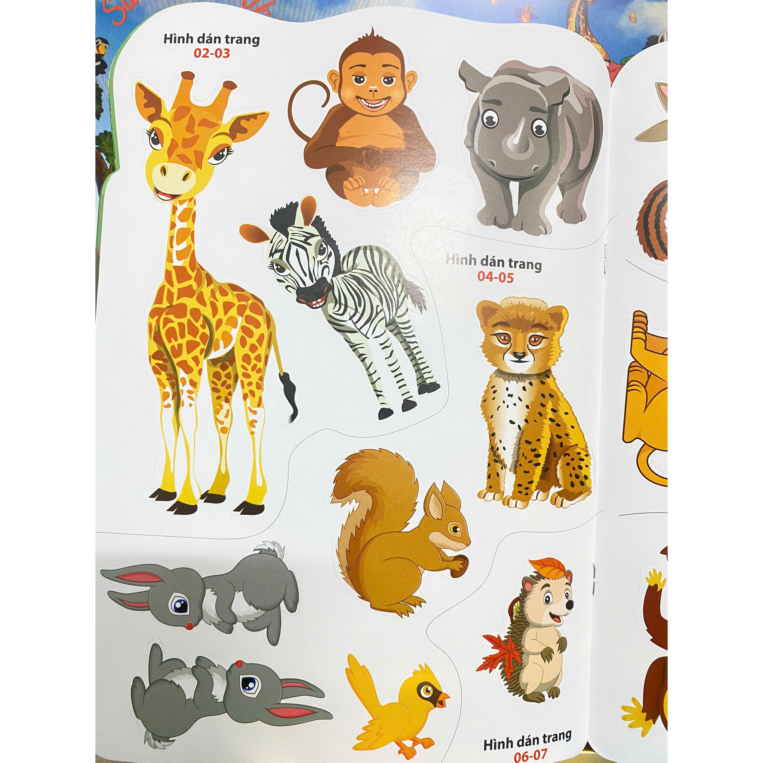 Sticker -Thế giới động vật - Rừng nhiệt đới