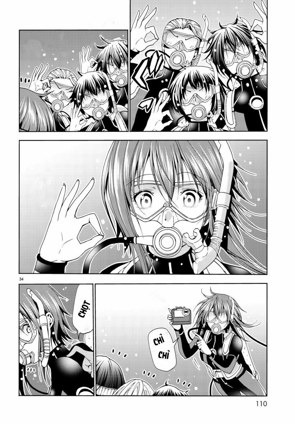 cô gái thích lặn - grand blue chapter 56 33