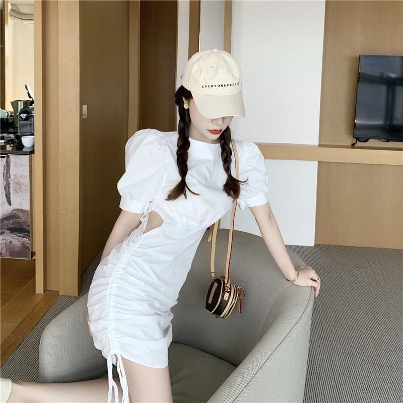 Đầm rút dây 2 bên 2 màu xinh xinh