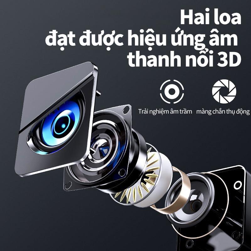 Loa máy tính có dây USB Âm trầm sâu Loa hộp âm thanh nổi 4D cho máy tính xách tay --- BH 3 Tháng