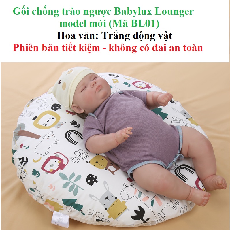 Gối chống trào ngược cho bé sơ sinh Babylux lounger model mới
