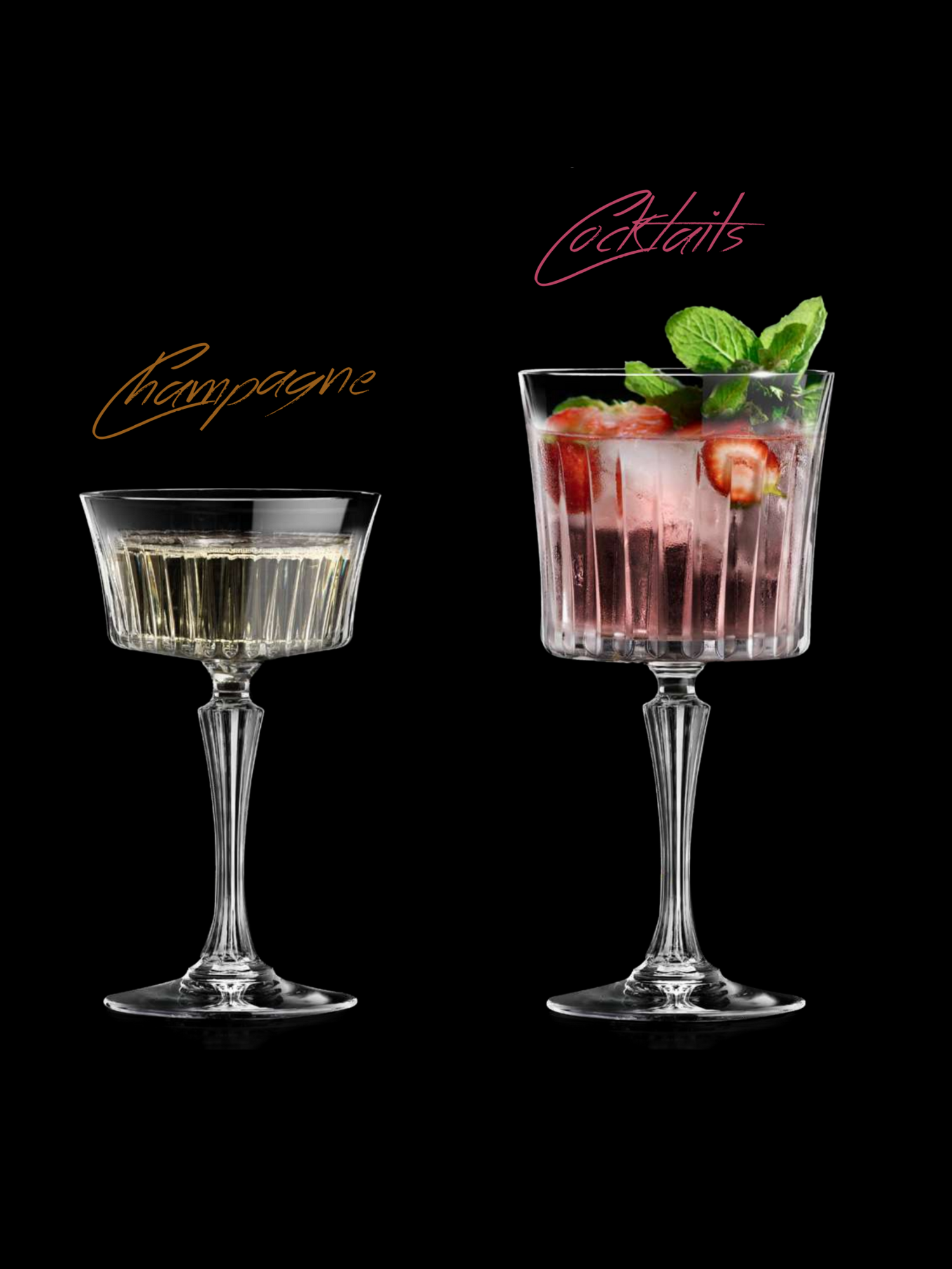 Bộ 06 Ly Vang Thuỷ Tinh Pha Lê Ý RCR - Timeless Champagne Goblet 260 ml